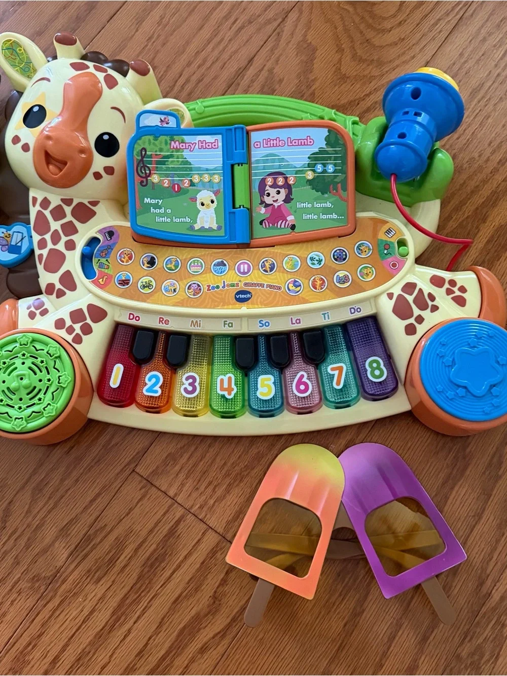 Interactive Giraffe Musical Keyboard Toy - Multicolor